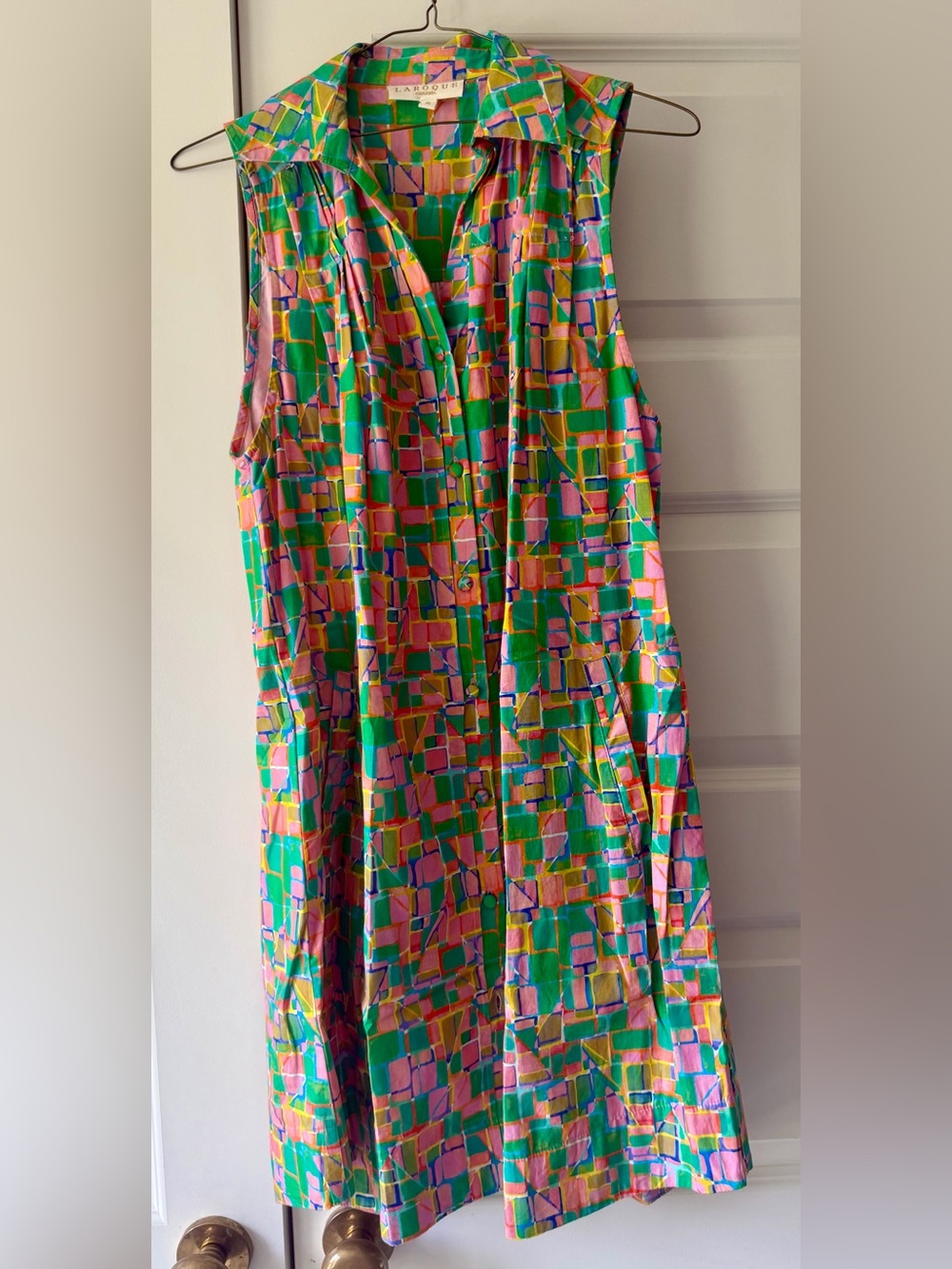LaRocque Colorblock Button-Front Dress - Picture 1 of 3